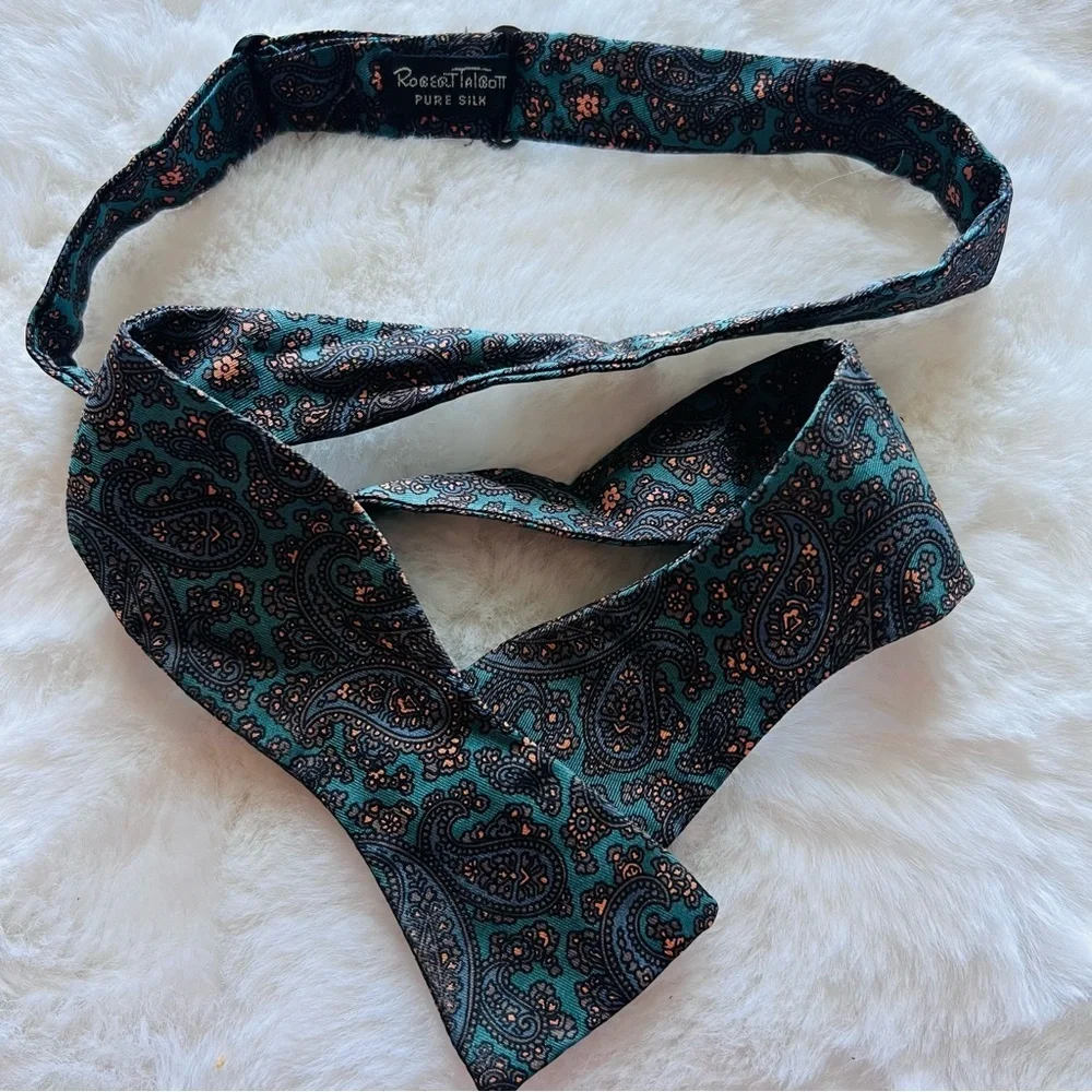 Robert Talbott Pure Silk Self-Tie Bow Tie – Paisley Pattern